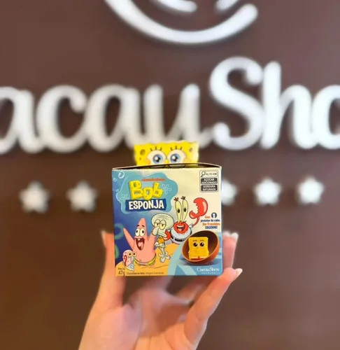 Caixa Chocolate Ao Leite Surpresa Bob Esponja 47g Cacau Show, foto 2 de 8