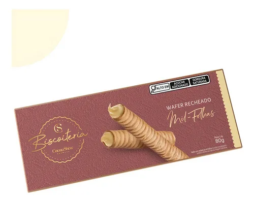 Wafer Mil Folhas Baunilha 80g Cacau Show Novidade Biscoito, foto 1 de 4