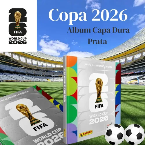 Copa Do Mundo 2026 - Álbum Capa Dura Prata - Fifa World Cup 2026, foto 8 de 8