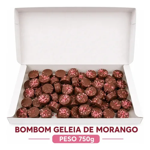 Bombom Caixa Branca Cacau Show Geleia De Morango 750g, foto 1 de 5
