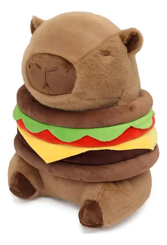 Pelúcia Capivara Hambúrguer Ponjauk 34.8 Cm Macia