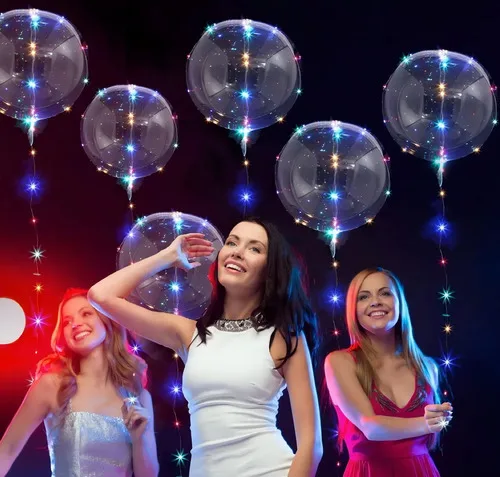 Balão - Bexiga Bubble Com Led Colorido - 18 Polegadas, foto 5 de 5