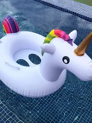 Boia Infantil Unicórnio Lindo Piscinas Verão Praia Brinquedo, foto 3 de 4
