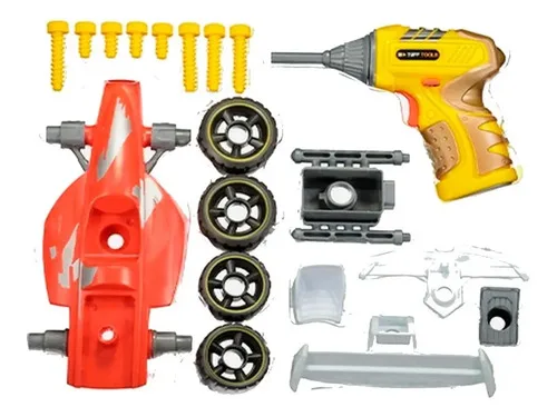 Carrinho Brinquedo Workman Build-it Super Racers 20pcs Branco, foto 2 de 2