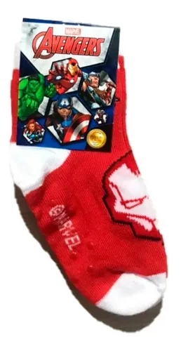 Meias Soquete Marvel Super Heróis Meninos 10 Pares Super Heróis Marvel Marvel 4-8 Anos 23 A 27 4-8 Anos 23 A 27, foto 7 de 8