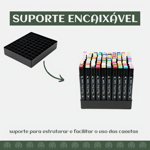 Conjunto 60 Cores Canetas Permanente Adoro Festa Marcador Ponta Dupla Multicolorido, foto 3 de 8
