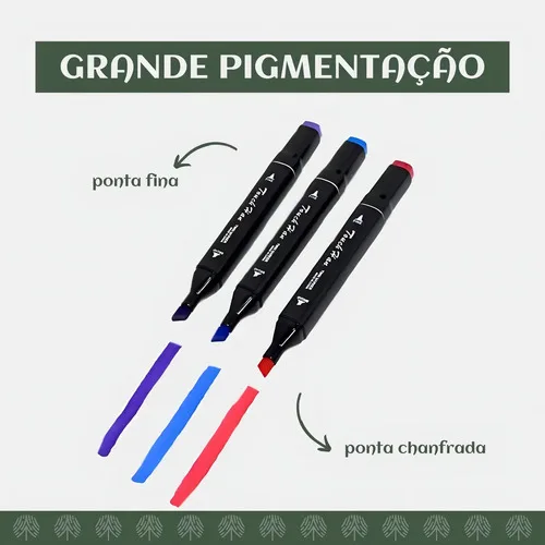 Conjunto 60 Cores Canetas Permanente Adoro Festa Marcador Ponta Dupla Multicolorido, foto 4 de 8