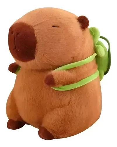 Pelúcia Capivara Geral Marrom Médio Hipoalergênica Crianças, foto 1 de 8
