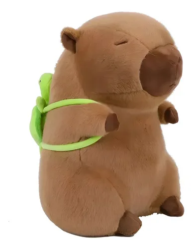 Pelúcia Capivara Geral Marrom Médio Hipoalergênica Crianças, foto 8 de 8