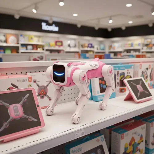 Robô Cachorro Inteligente Ai Com Controle De Voz Infantil Cachorro Rosa, foto 5 de 5