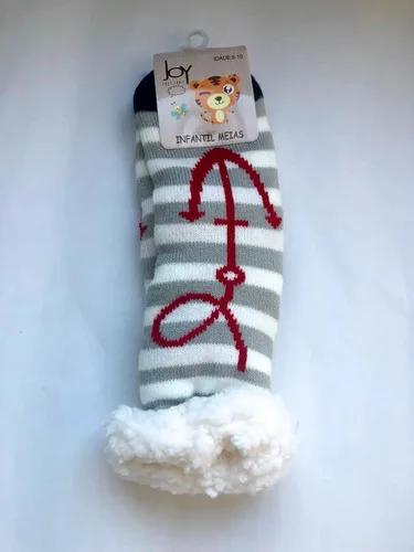 Meia Fofinha Pantufa Felpuda Pelúcia Infantil Antiderrapant, foto 3 de 7