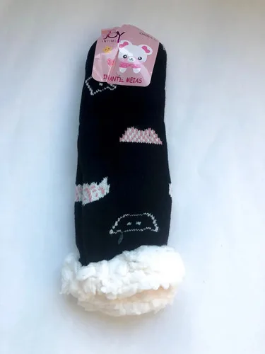 Meia Fofinha Pantufa Felpuda Pelúcia Infantil Antiderrapant, foto 7 de 7