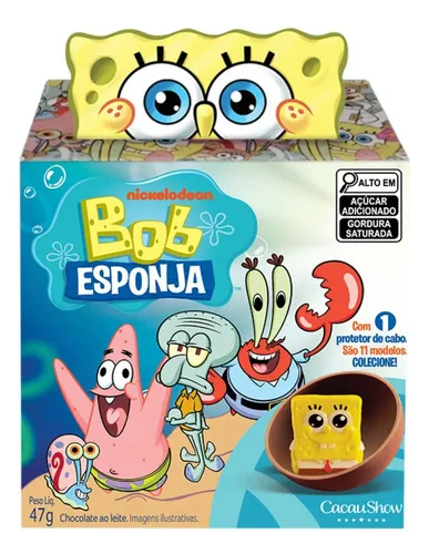 Caixa Surpresa Chocolate Bob Esponja 47g Cacau Show, foto 1 de 8