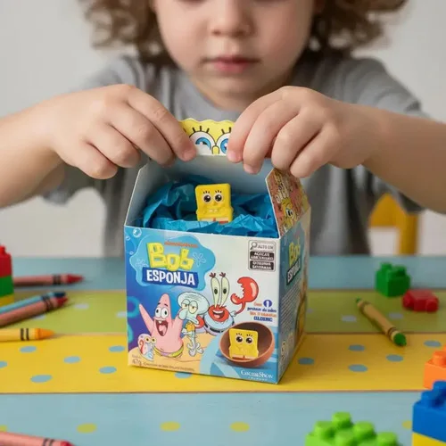 Caixa Surpresa Chocolate Bob Esponja 47g Cacau Show, foto 4 de 8