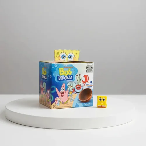 Caixa Surpresa Chocolate Bob Esponja 47g Cacau Show, foto 5 de 8