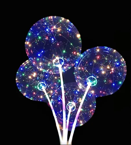 Kit Balão De Led Bubble Redondo 10 Unid Decorativo Balao Buble Led, foto 4 de 8