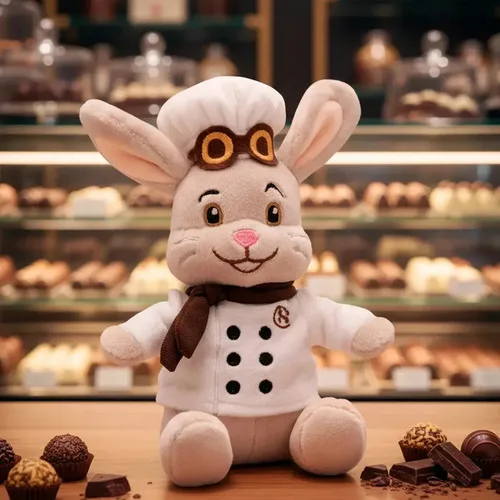 Coelho Chef Magia Pascoa Pelucia Cacau Show Bege, foto 7 de 7