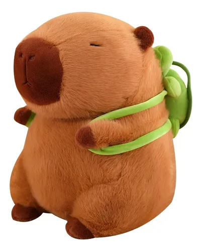 Pelúcia Capivara Jiugenxian 23cm Marrom Algodão, foto 1 de 3