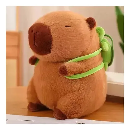 Pelúcia Capivara Jiugenxian 23cm Marrom Algodão, foto 2 de 3