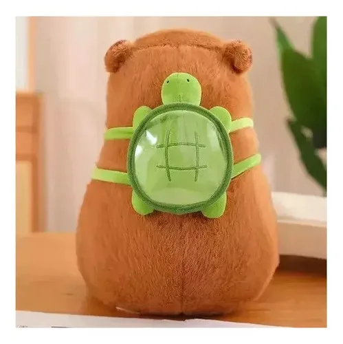 Pelúcia Capivara Jiugenxian 23cm Marrom Algodão, foto 3 de 3