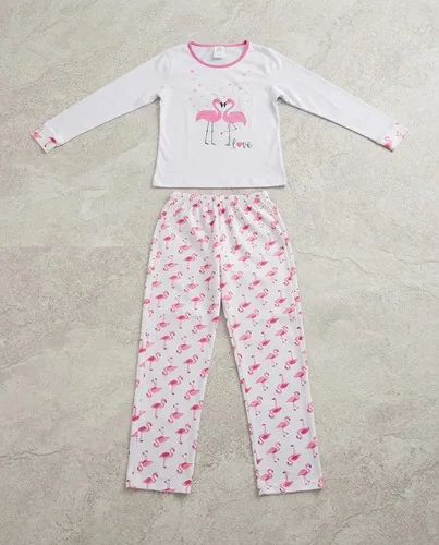 Pijamas De Frio Camisa E Calça De Malha Atacado Promoção Flamingo G, foto 3 de 4