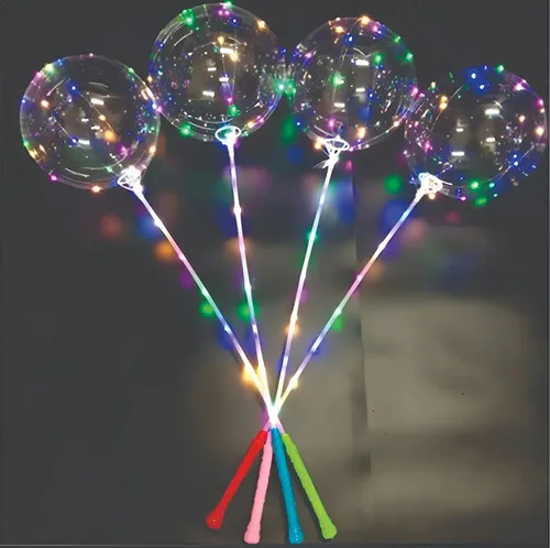 Balao Led Gigante Kit Com 10 Un. Festa C Vareta, foto 4 de 5