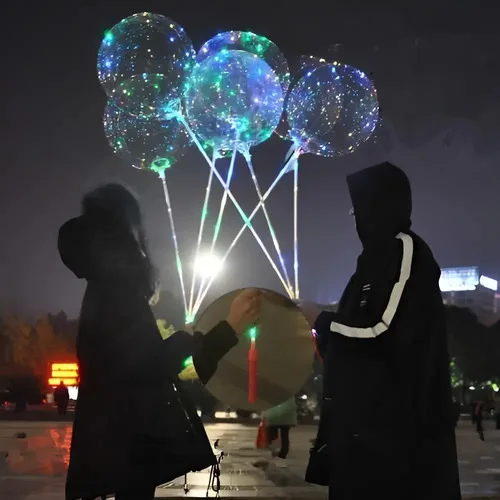 Balao Led Gigante Kit Com 10 Un. Festa C Vareta, foto 5 de 5