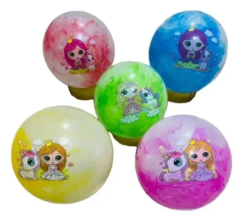 25 Bola Bolas De Vinil Dente De Leite Praia Piscina Atacado Colorido Animais, foto 3 de 7