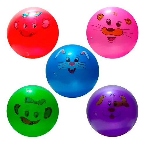 25 Bola Bolas De Vinil Dente De Leite Praia Piscina Atacado Colorido Animais, foto 4 de 7