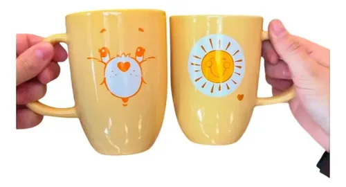 Caneca Ursinhos Carinhosos Fofinha Personagens Cacau Show Cor Sol - Amarelo, foto 7 de 8
