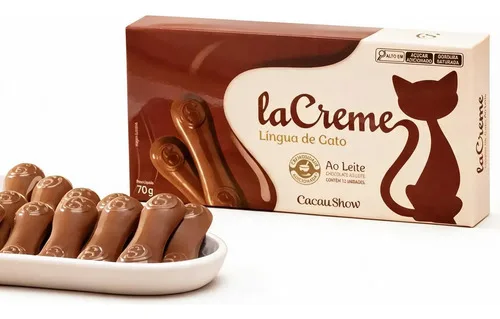 La Creme Lingua De Gato Ao Leite Cacau Show, foto 1 de 5