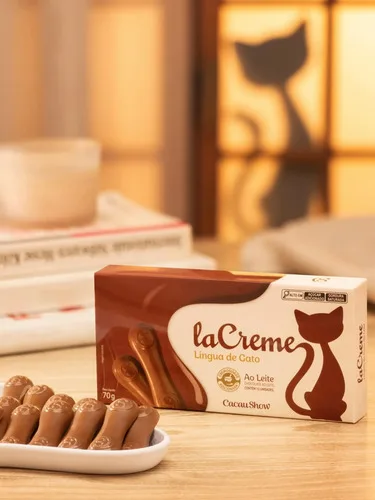 La Creme Lingua De Gato Ao Leite Cacau Show, foto 2 de 5
