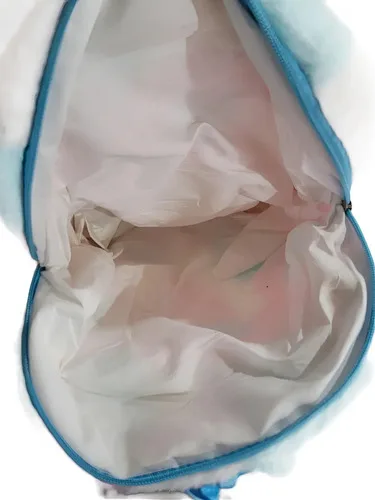 Mochila Infantil Pelúcia Para Bebês Criança Creche Ursinho Rosa-claro Urso, foto 7 de 7