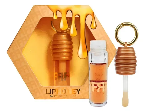 Gloss Labial De Mel Liphoney Com Brilho Irresistível Com Chaveiro Dourado, foto 7 de 8