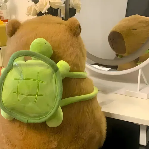 Brinquedo Pelúcia De Capivara Marrom-claro, foto 2 de 6