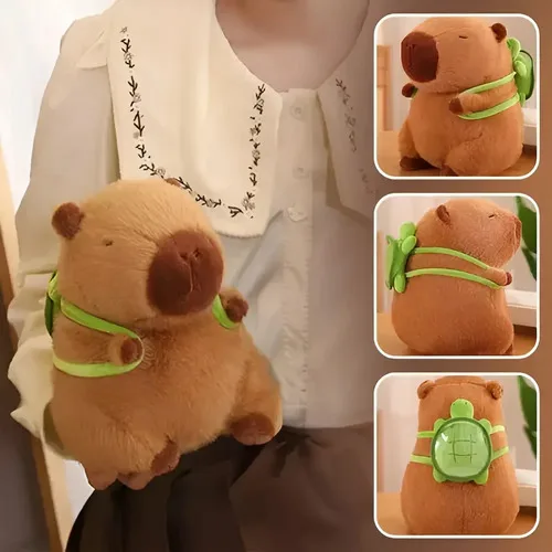 Brinquedo Pelúcia De Capivara Marrom-claro, foto 3 de 6