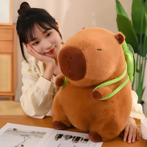 Brinquedo Pelúcia De Capivara Marrom-claro, foto 4 de 6