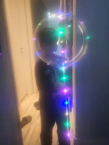 Kit 300 Balão Led Bubble Gigante Transparente Brinde Festa Colorido, foto 3 de 8
