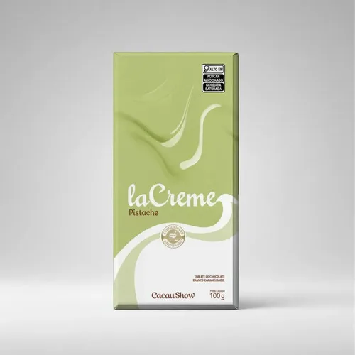 Tablete Lacreme Pistache C/ Chocolate Branco 100g Cacau Show, foto 6 de 8