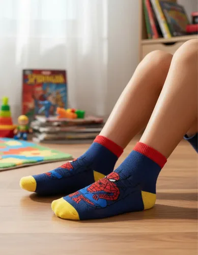 Meias Soquete Marvel Super Heróis Meninos 10 Pares Super Heróis Marvel Super Heróis 19 Até 23, foto 1 de 8