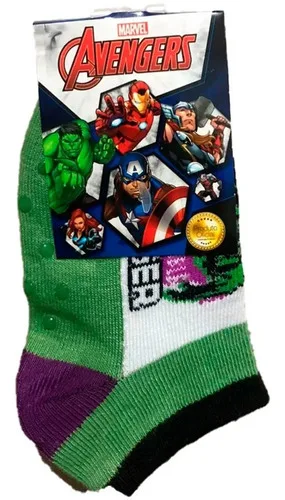 Meias Soquete Marvel Super Heróis Meninos 10 Pares Super Heróis Marvel Super Heróis 19 Até 23, foto 7 de 8