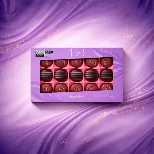Caixa Bombom Chocolate Ao Leite Cacau Show Angel 200g, foto 6 de 6