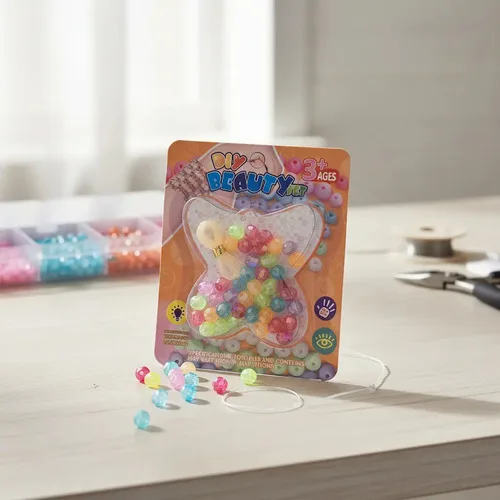 Kit 10 Cartelas De Miçangas Pulseira Infantil Lembrancinha, foto 1 de 8