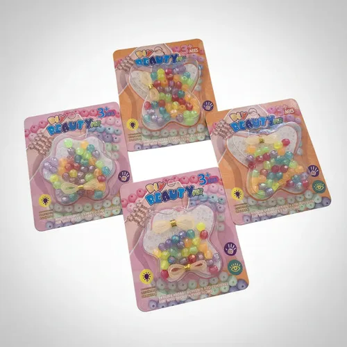 Kit 10 Cartelas De Miçangas Pulseira Infantil Lembrancinha, foto 5 de 8
