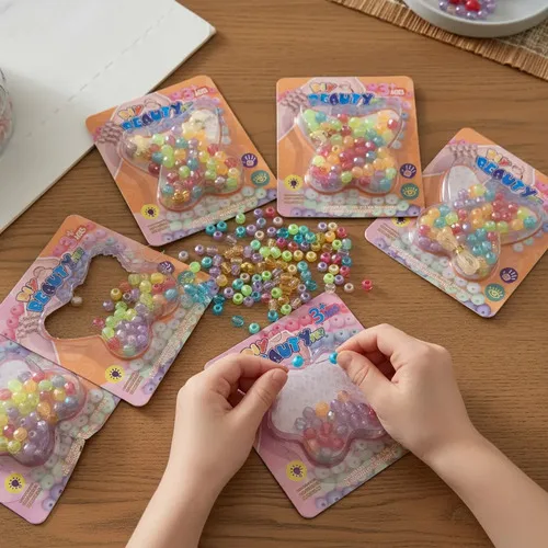 Kit 10 Cartelas De Miçangas Pulseira Infantil Lembrancinha, foto 7 de 8
