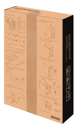 Gaveteiro Para Escritório E Quarto 4 Gaveta Multivisão Cor Branco, foto 4 de 8