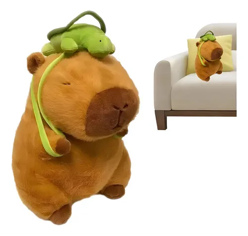 Boneca Decorativa Capivara Plush Urso De Pelúcia Realista E, foto 1 de 7