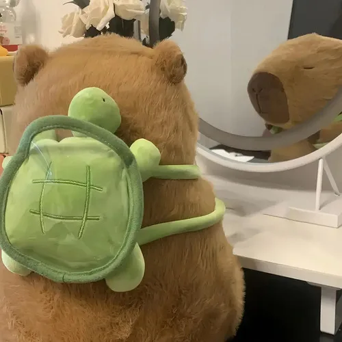 Boneca Decorativa Capivara Plush Urso De Pelúcia Realista E, foto 5 de 7