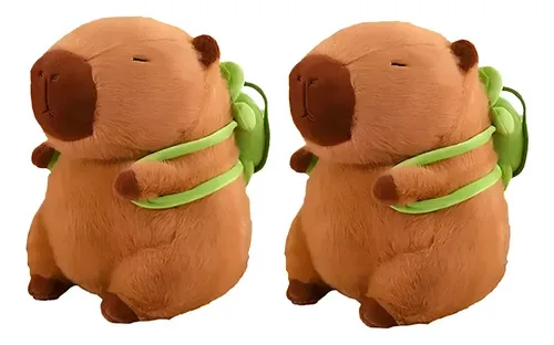 2 Pcs Peluches De Capivara E Mochilas Pequenas De Tartaruga Cor 2pcs Turtle Doll, foto 1 de 4