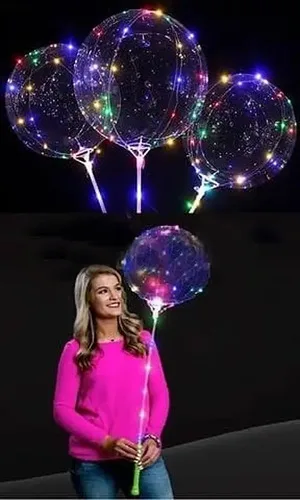 Balloon Balão De Led Redondo 10 Unidades Transparente Rgb, foto 5 de 8